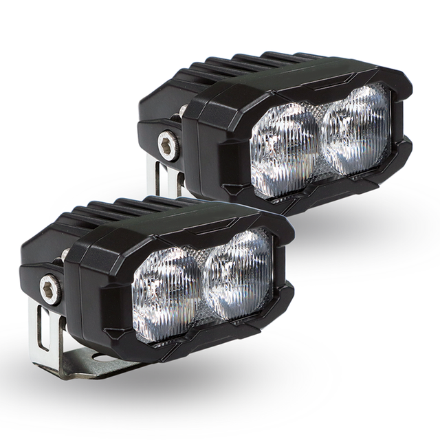 New Rip Dark Small 12V Waterproof 14W High-grade Aviation Aluminum Road Pod LED Work Lights Spot/Driving/Flood Beam for Car