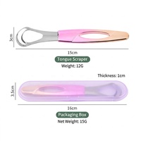 Grattoir à Langue Réutilisable Écologique en Acier Inoxydable Double Couche de Qualité Supérieure pour Soins Bucco-Dentaires