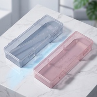 Boîte de rangement multifonctionnelle pour nail art, organiseur d'outils de manucure pour limes à ongles, strass, bijoux, stylos