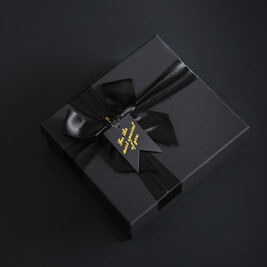 Erde und Himmel Geschenkbox - Auf Lager - Handgefertigte Geschenkbox mit schwarzem Band - Retro Elegante Tasche - Geschenkbox - Fabrik-Großhandel - Product Image 2