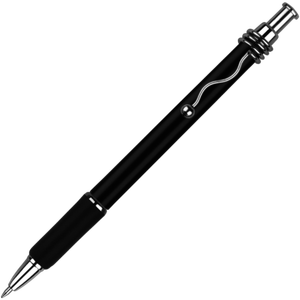 Artículo de bolígrafo promocional Longorgeous UK Market-Bolígrafo de clip ondulado de metal Frosty Barrel con goma TPR suave - Product Image 3