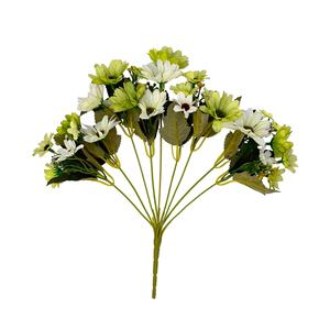 Flores artificiales de margaritas, arbustos verdes de plástico multicolor, plantas para el hogar, jardín, ventana, Patio, porche, decoración - Product Image 1