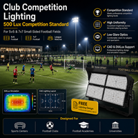 Projecteur LED pour terrain de football 300W 500W IP65 Étanche Extérieur Anti-éblouissement Éclairage de terrain sportif sur haut mât pour terrain d'entraînement