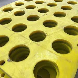 ตะแกรงสั่นสะเทือนโพลียูรีเทน รูสี่เหลี่ยม รูวงกลม ความยืดหยุ่นสูง สำหรับการคัดกรองแร่ ปรับแต่งขนาดได้ - Product Image 4