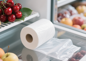 Sacs en plastique recyclables transparents HDPE LDPE avec poignée de gilet pour fruits et légumes de supermarché - Product Image 4