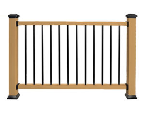 Blanc USA Style <span class=keywords><strong>Jardin</strong></span> Villa École Ferme Extérieur WPC Rampe Composite Main Courante Poutre Poteau <span class=keywords><strong>Bois</strong></span> Plastique Balustrades - Product Image 2