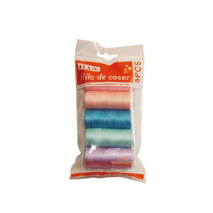 Filo da Cucito Ilan 5 Pezzi 40S/2 Confezione Colorata per Lavori Artigianali - Product Image 1
