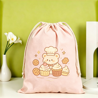 Pochette à cordon pliable personnalisée avec poignée, grande capacité, sac réutilisable pour l'organisation intérieure, emballage cadeau d'anniversaire