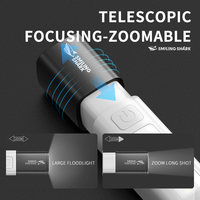 Lampe de poche LED rechargeable, haute luminosité, portable, longue portée, puissante, pour le camping, la randonnée, les situations d'urgence, en extérieur