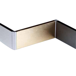 Nouvelle arrivée Bords muraux <span class=keywords><strong>en</strong></span> acier inoxydable <span class=keywords><strong>en</strong></span> céramique Plinthe Garniture d'angle Bande de carreaux décoratifs <span class=keywords><strong>en</strong></span> métal pour bordure d'angle - Product Image 5