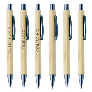Bolígrafo Ecológico de Bambú de Lujo, Bolígrafo de Bambú Publicitario, Bolígrafo de Madera Personalizado con Logotipo Impreso, Impresión de Logotipo Láser - Product Image 1