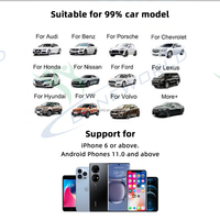 Adaptateur sans fil CarPlay 2-en-1 |   Adaptateur sans fil Android Auto pour voiture | Appareil Carplay pour voiture Connexion rapide et stable