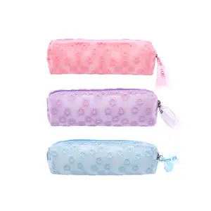 New Arrival Flower Pencil Pouch Stationery Pencil Case with Zipper
