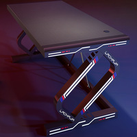 Table RGB longue, ensemble facile à assembler, pour les jeux en gros,
