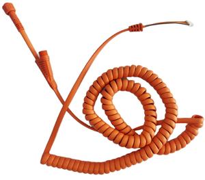 Fil sous forme de bobine de <span class=keywords><strong>téléphone</strong></span>, g, avec prise en cristal 4c, pour système de <span class=keywords><strong>casque</strong></span> d'écouteurs, assemblage de câble d'écouteurs - Product Image 1