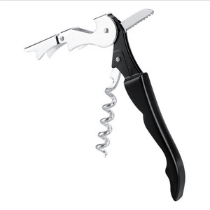 Multi Functional <b>Wine</b> Bottle Opener Stainless Steel Zinc Alloy Flat Shape 120x22x1.2mm With Logo Printing - Product Image 2