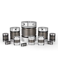 Accouplement à soufflet en aluminium 7075 de haute qualité, flexible, à ressort, diamètre de l'axe de 10 mm, couple de 100 Nm pour 3D