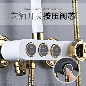 Válvula de Empuje para Grifo de Ducha, 20mm, Pulida, Fácil Instalación, Accesorio de Baño - Product Image 1