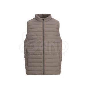 Chaleco acolchado de alta calidad para hombre con cuello mandarín, ropa de invierno transpirable, recién llegado, hecho a medida con MOQ bajo - Product Image 3