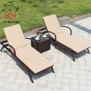 Meilleure vente meubles <span class=keywords><strong>de</strong></span> plage en plein air piscine en rotin transat extérieur chaise longue - Product Image 3