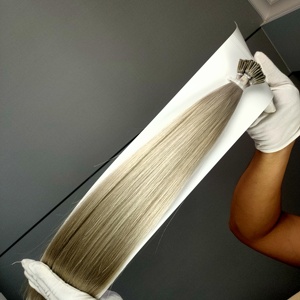 Extensiones de Cabello Humano con Punta Plana/I/V/U Pre-adheridas Italianas al por Mayor, Extensiones de Cabello Humano con Punta I de Doble Trama, Extensiones de Cabello con Punta I de Queratina - Product Image 6