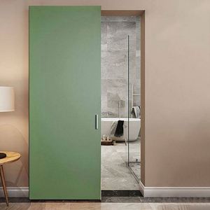 Système de porte coulissante en acier durable WEKIS, accessoires de quincaillerie de porte dissimulée, insonorisé, pour cuisine, hôtel, chambre à coucher - Product Image 5