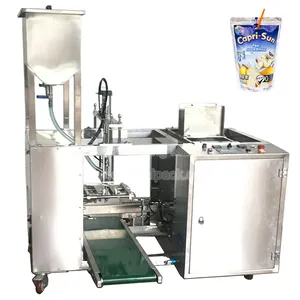 Doypack Stand up Pouch Laundry Detergent Filling Packing Machine Plastic Bag Sachet Liquid Water Hot Drink Juice Production Line