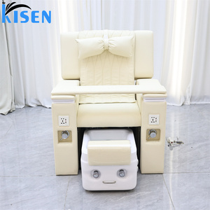 เก้าอี้นวดเท้าไฟฟ้าสำหรับร้านทำเล็บ KISEN Luxury Modern USA Beauty Salon Furniture พร้อมฟังก์ชั่นนวดหลังสำหรับร้านทำเล็บ - Product Image 1