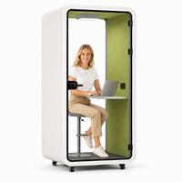 Cabine de bureau acoustique modulaire personnalisée, cabine de téléphone insonorisée, cabine de bureau amovible pour le travail en studio