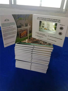 Özel reklam broşürü emlak Video broşürü 7 inç Lcd ekran Video emlak komisyoncusu için kartvizit - Product Image 4