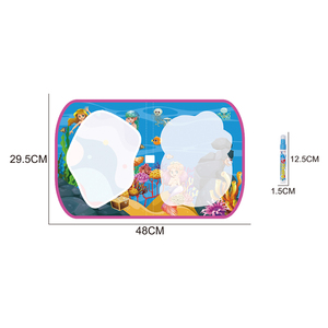 Educación Temprana Niños Creativos Reutilizables Juguetes de Dibujo de Agua Dibujos Animados Estilo Sirena Lienzo de Agua Mágico Con Pincel - Product Image 5