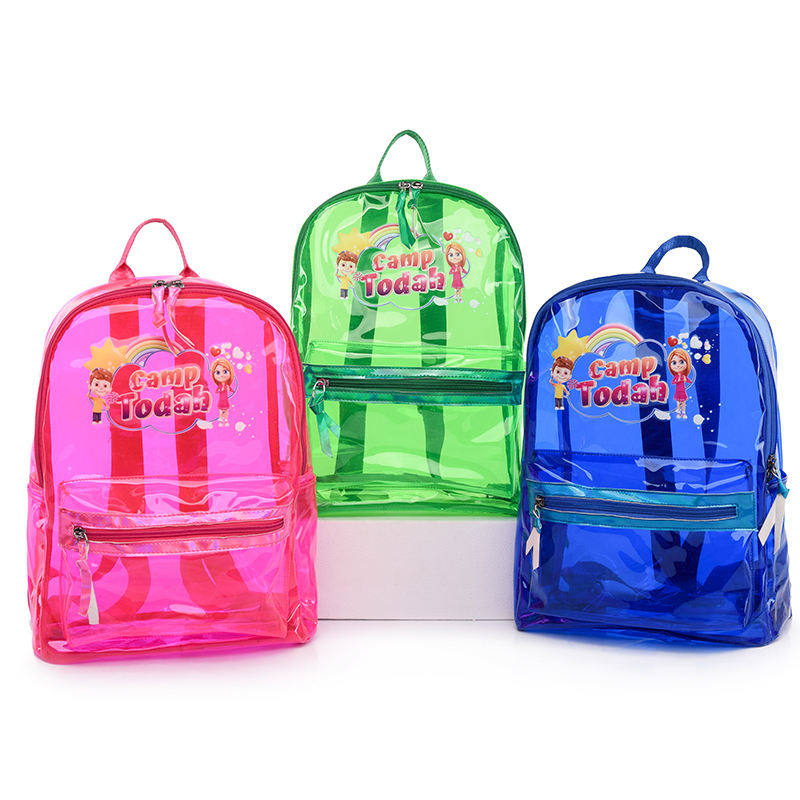 Colored Clear Backpacks Clear Reusable Custom Backpacks Custom