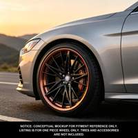 Nuevas llantas de aleación de aluminio forjado Geruida Gloss Black Brushed Rose Gold Lip Multi Spoke de 18-24 pulgadas personalizadas
