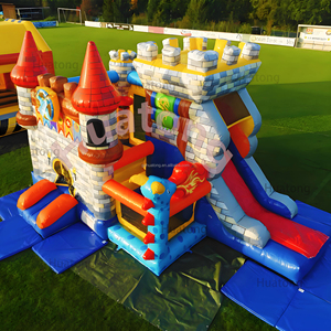 Thương mại <span class=keywords><strong>Inflatable</strong></span> Bouncer nhà sân sau in nhảy lâu đài với Slide Knight Combo <span class=keywords><strong>Inflatable</strong></span> lâu đài cho trẻ em - Product Image 2