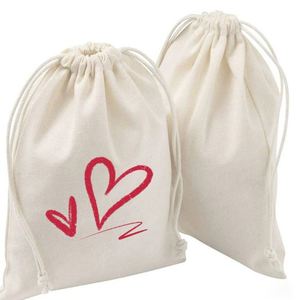 Bolsa de Algodón con Cordón, Bolsa de Muselina Natural de 17x23cm, Bolsa de Almacenamiento Grande, Bolsa para Dulces, Juguetes, Bolsa Protectora contra el Polvo para Artículos del Hogar - Product Image 1