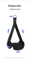 Accessoires de machine à câble de gym avec logo personnalisé, poignée ergonomique en ABS pour exercices de traction