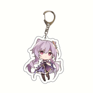 Llaveros Acrílicos de 5.5cm en 29 Colores, con Diseño de Amber, Kaeya, Alberch y Barbara, para los Fans de Genshin Impact, como Regalo - Product Image 3