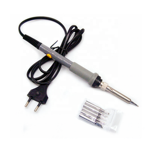 <span class=keywords><strong>Soldador</strong></span> Eléctrico <span class=keywords><strong>de</strong></span> 60W con Cabezal Gris Reemplazable y Empuñadura Tipo Pluma, <span class=keywords><strong>Soldador</strong></span> <span class=keywords><strong>de</strong></span> Mesa <span class=keywords><strong>de</strong></span> Bajo <span class=keywords><strong>Precio</strong></span> <span class=keywords><strong>para</strong></span> Reparaciones, Incluye 5 Puntas <span class=keywords><strong>de</strong></span> Soldadura <span class=keywords><strong>para</strong></span> la UE - Product Image 6
