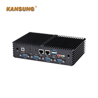 Kansung K355P Fanless 6 * Com 6 * USB Mini PC Core Broadwell I5 5200U 5th 2,2 GHz Mini computadora