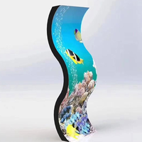 Personnalisé Extérieur P2 P2.5 P3 P4 Conception Doux Polychrome SMD Flexible LED Panneau D'affichage Publicitaire