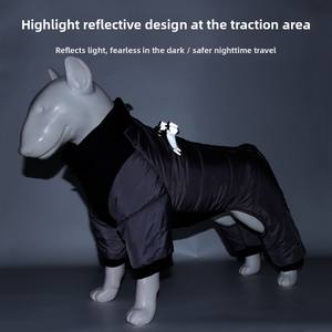 Europäisch-Amerikanisches Design Hunde-Wintermantel Vierbeinige Jacke Outdoor-Haustierbekleidung für Welpen & Hunde - Product Image 3