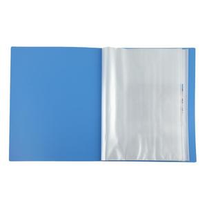 Comix Clear Book A4 60 Pockets Plastic <b>File</b> Organizer Office <b>Document</b> Tray Blue And Black - Product Image 5