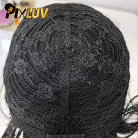 Peluca de Cabello Humano Virgen Vietnamita con Cutícula Alineada - Corta para Estilo Bob Rizado, Color HD, 300% de Densidad, Sin Pegamento