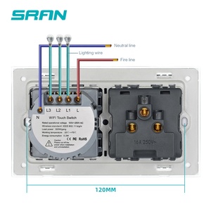 3 Gang Wifi <strong>Remote</strong> Tuya Smart Home Automation Switch UK/US/EU Standard - Product Image 2