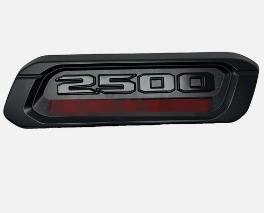 Emblema de Capó Rojo Negro Mate para Ram 2500 19-24 68362212AB 68362212 68362212AC 68362212AA - Product Image 4