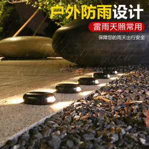 Xinyao Elektrogeräte Solarbetriebene LED-Wandleuchten 2 LED Oval Wasserdicht für Außenbereich Garten Balkon - Product Image 5