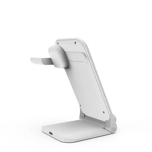 Station de <span class=keywords><strong>charge</strong></span> pliable minimaliste pour appareils mobiles avec <span class=keywords><strong>charge</strong></span> sans fil rapide et prise en <span class=keywords><strong>charge</strong></span> de plusieurs appareils pour les espaces de travail modernes - Product Image 5