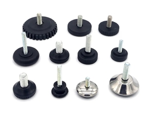 Vis à molette zinguée pour pieds réglables ou patins de meubles, vis filetée pour base de meuble, pied de nivellement pour glissière de meuble - Product Image 1