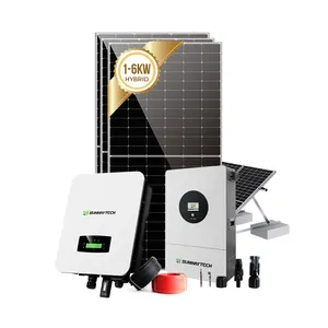 Kit solar completo 3KW 4KW 5KW sistema de painel solar fora da grade para sistema de energia solar doméstico AC 230V