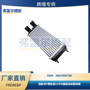 อินเตอร์คูลเลอร์ Peugeot Citroen DS รุ่น 9803900780 สำหรับเครื่องยนต์ 1.2T หม้อน้ำสำหรับ 301 208 2008 C3XR DS3 อะไหล่ทดแทน - Product Image 5
